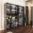5-shelf Display Cabinet With Led Lighting, Tempered Glass Doors & Anti-tip Design-1293402634