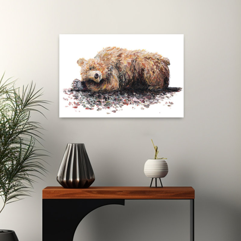 Art de la faune de Long Winter's Nap, H 16 po x l 24 po