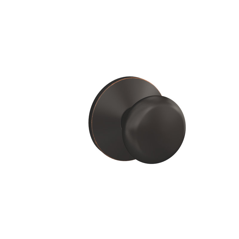 Plymouth Non-Turning Knob with Kinsler Trim, Aged Bronze