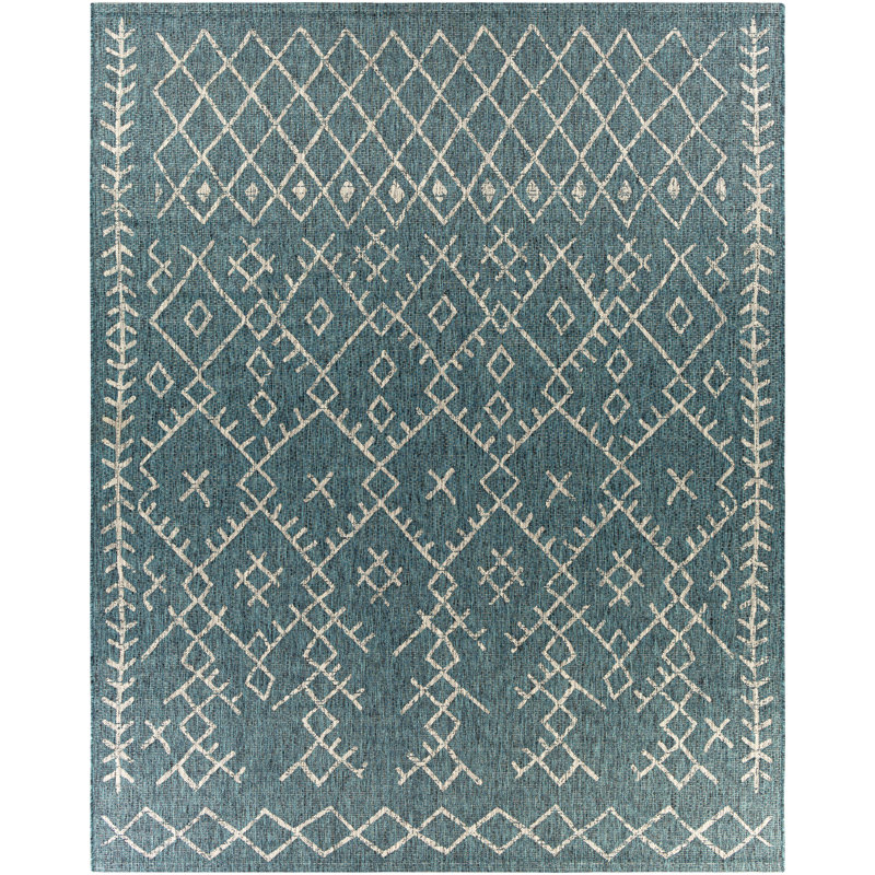 Hongming Oriental Indoor / Outdoor Rug, Rectangle 12' x 15'