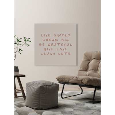«Laugh Lots», reproduction sur toile tendue