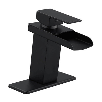Single-Hole Single-handle Bathroom Faucet with Drain Assembly