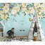 Papier peint texturé amovible Floral-2062960651