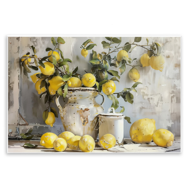  Art mural, citrons et citrons par Arlington Prints, H 10 po x l 15 po