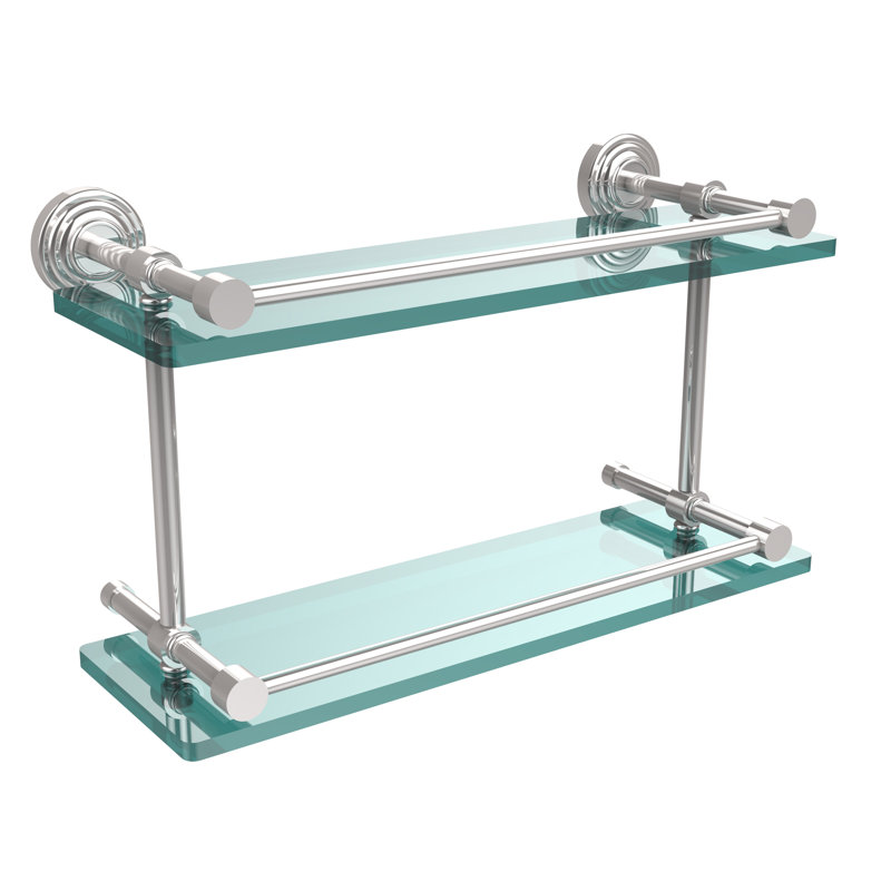 Beresford 2 Piece Tiered Shelf, Polished Chrome
