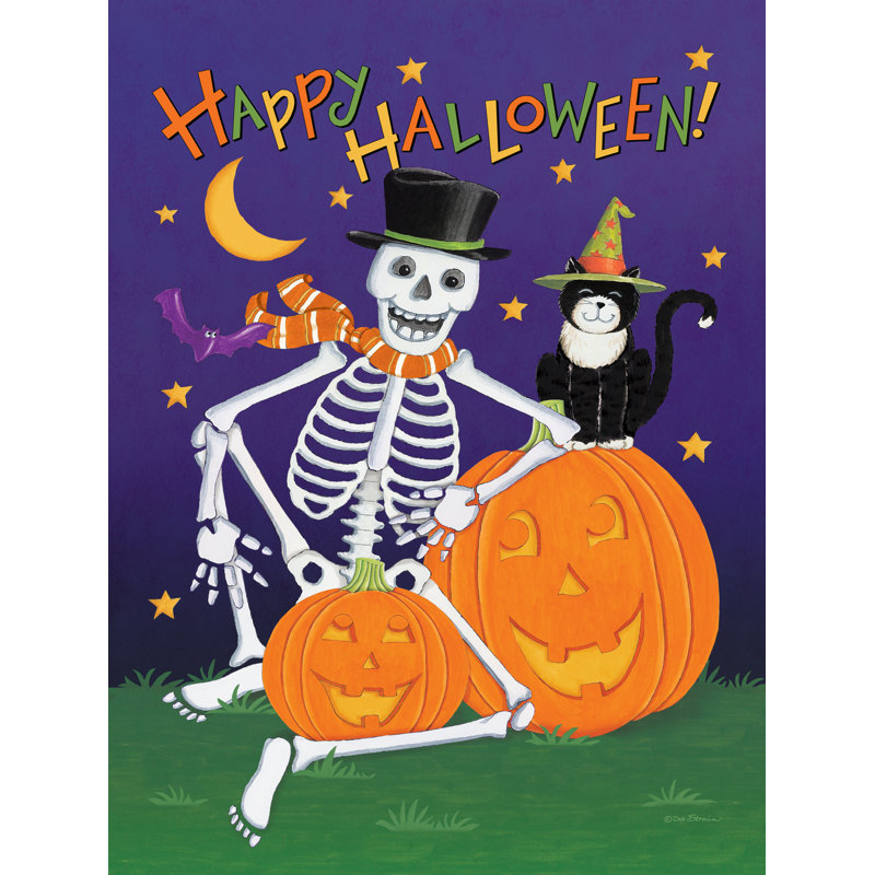 Happy Halloween Skelton, H 30 po x l 20 po