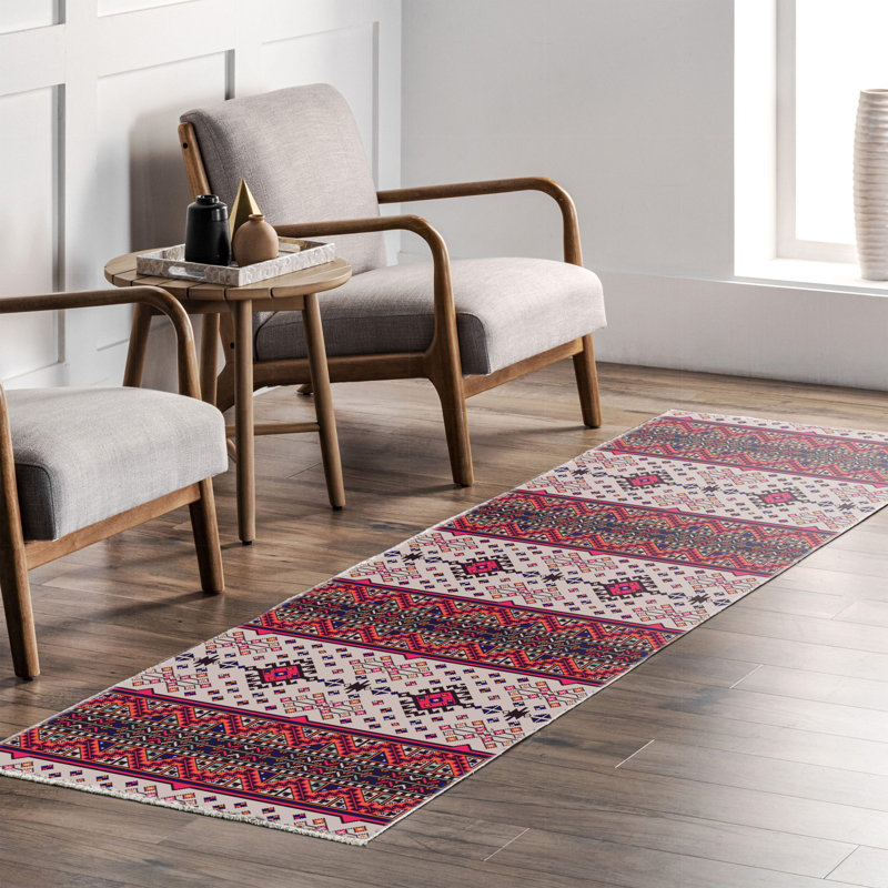 Tapis rectangulaire Zyir avec envers antidérapant, Tapis de couloir 2 pi 8 po x 11 pi 6 po