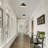 1-Matte black dimmable LED iron Flush mount light