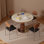 Solid Stable Lantern-shaped Round Dining Table Set