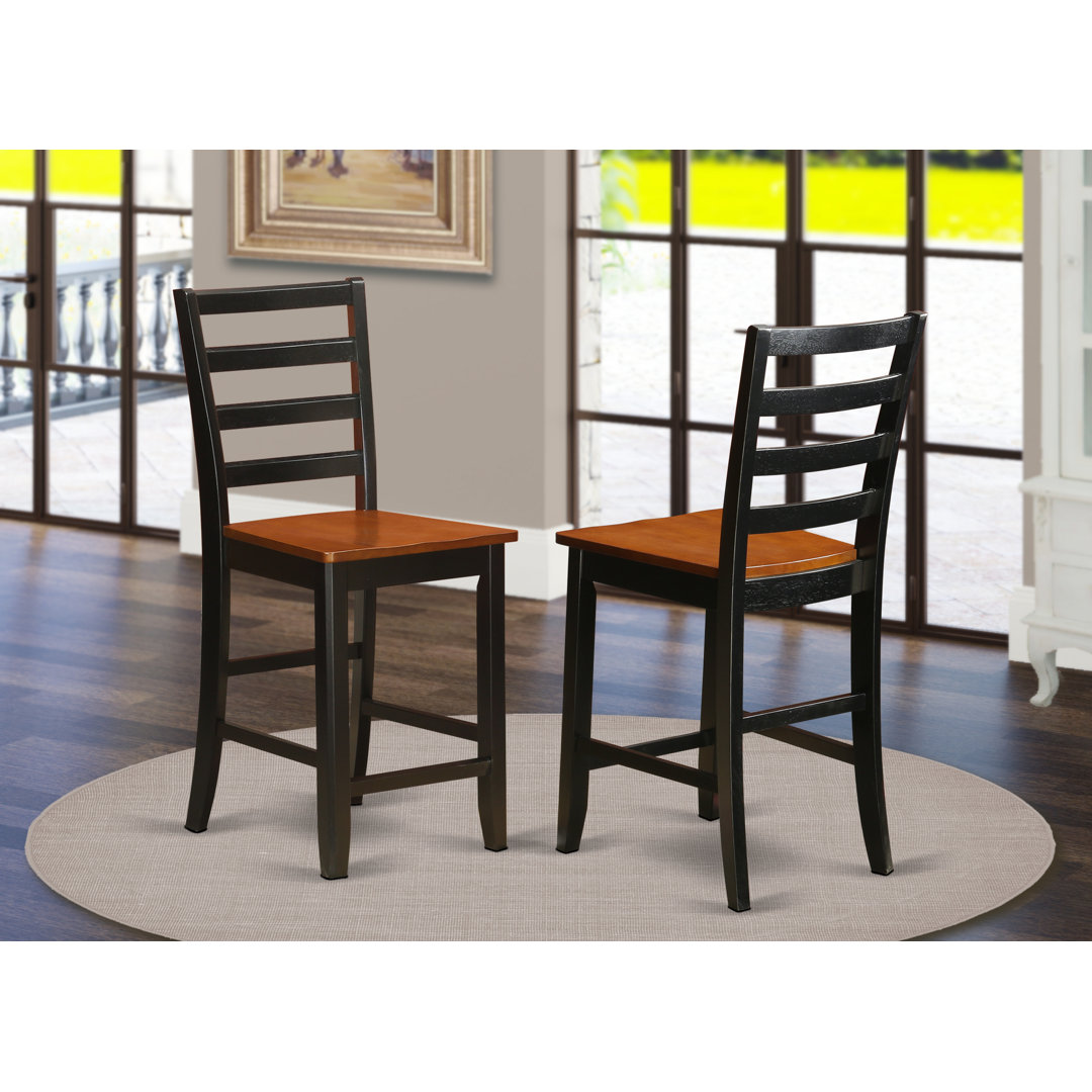 Krull Solid Wood Counter Stool (Set of 2) Red Barrel Studio® 
