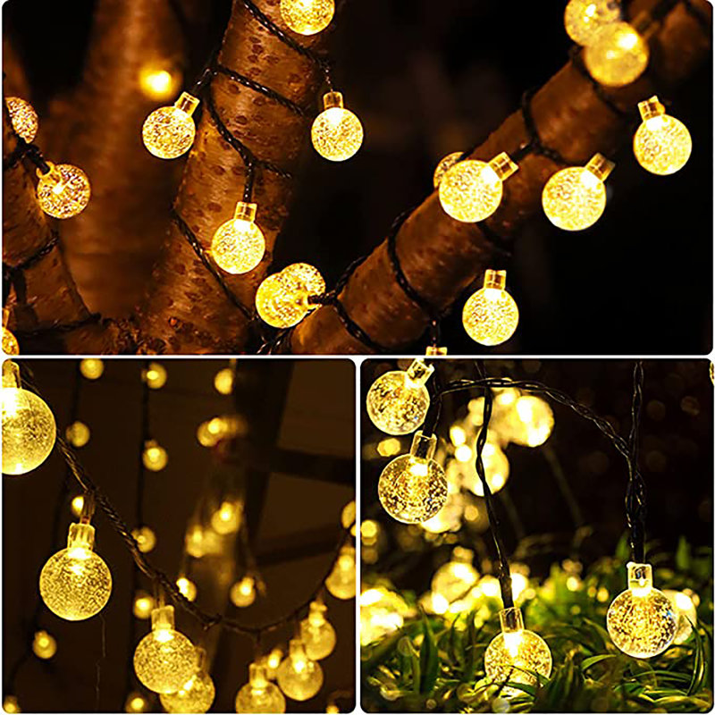 30 Light Solar String Lighting, Warm White