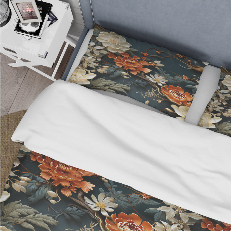 Ensemble de housse de couette Natures Harmony, Housse de couette simple + 1 taie décorative stan