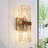 Glamorous 2-Light Brass Wall Sconce