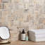 Fossil Basketweave 1X4 Petrified Stone Mosaic