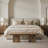 Liverpool Solid Floral High Low Pile Soft Plush Textured Washable Non-Slip Beige Indoor Area Rug-381135213-371126274