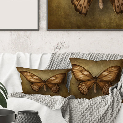 Housse de coussin rectangulaire et insert Butterfly