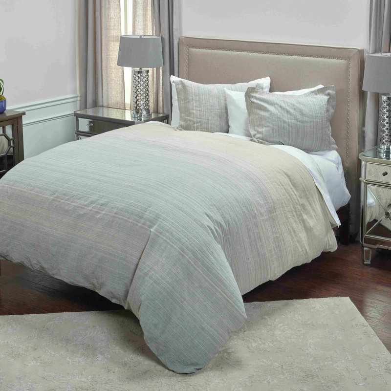 Sebastian Gray and Off-White Cotton Standard Sham