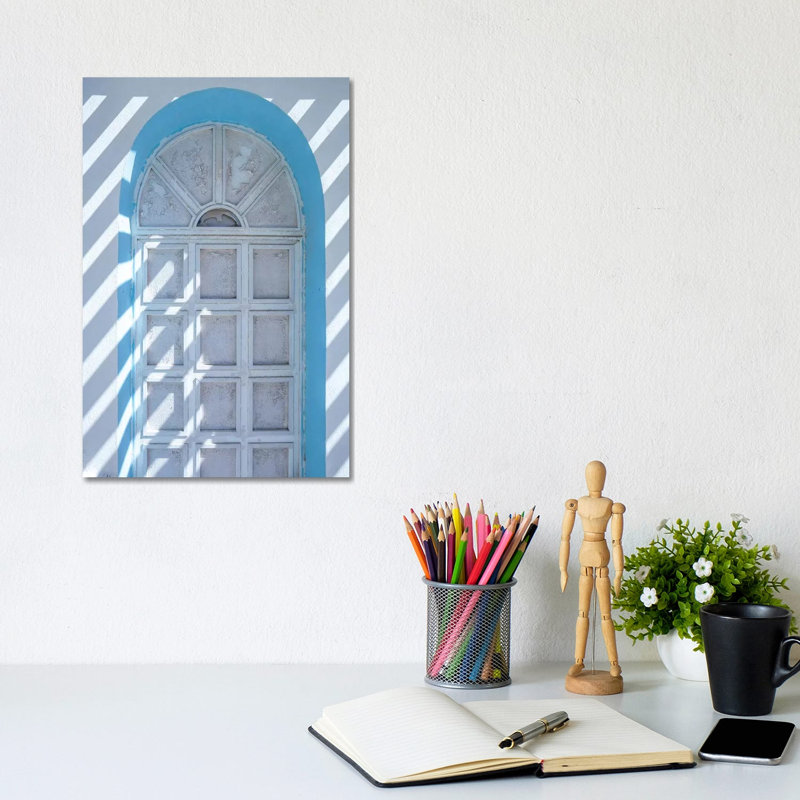 Ornate Door, Greece by Matteo Colombo - Wrapped Canvas Print, 20.32 cm H x 30.48 cm W
