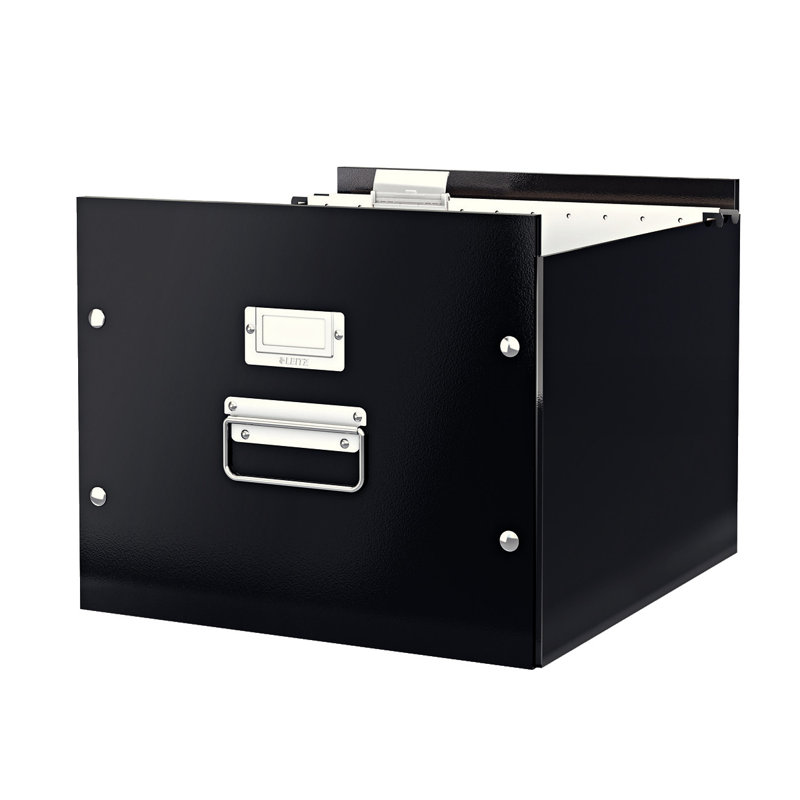 Leitz Decorative Bin, 35.7cm H x 28.5cm W x 36.7cm D, Black