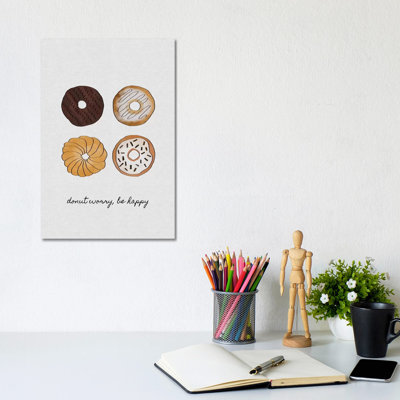 Donut Worry by Orara Studio - Wrapped Canvas Gallery-Wrapped Canvas Giclée