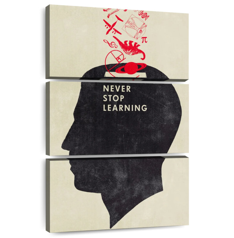 Tergel Never Stop Learning, 65" H x 42" W