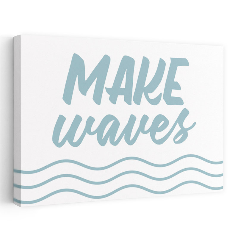 «Make Waves», art côtier abstrait, H 16 po x l 24 po