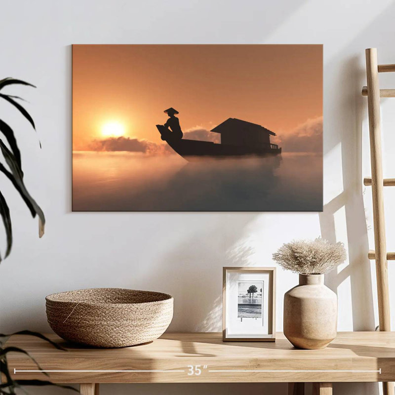 Senne Foggy Sea Fishing, 16" H x 24" W