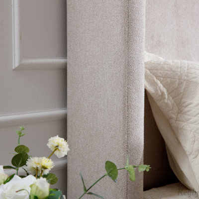 Mozter Upholstered Wingback Platform Bed