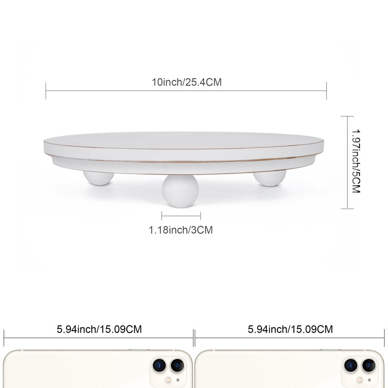 Ensemble de 2 supports pour plantes et supports pour plantes d'intérieur Grigoriy, présentoirs à plantes à piédestal moderne