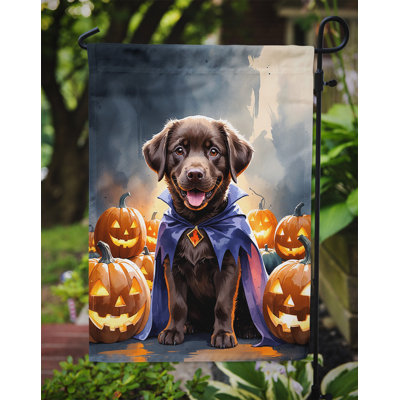 Drapeau de jardin chiot Halloween