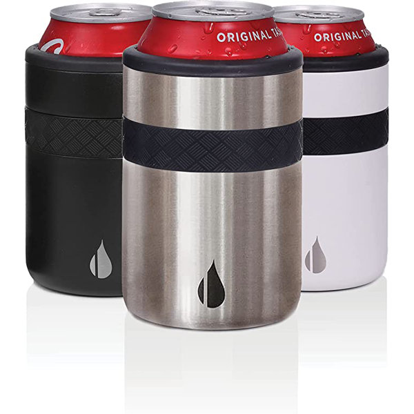 Thermos 12 oz. Insulated Stainless Steel Beverage Can Insulator -  Silver/Gray