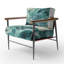 Teal Gold Minimalisme Serenity In Motion - Fauteuil rembourré minimaliste, fauteuil d'appoint minimaliste épuré-1736507048