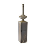 Pedestal Vase-Reactive Silver-Lg
