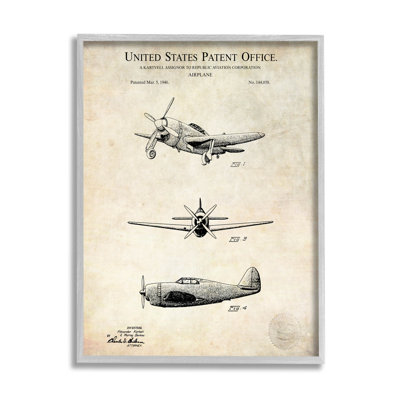 " Historic Aircraft Patent Vintage " by Karl Hronek