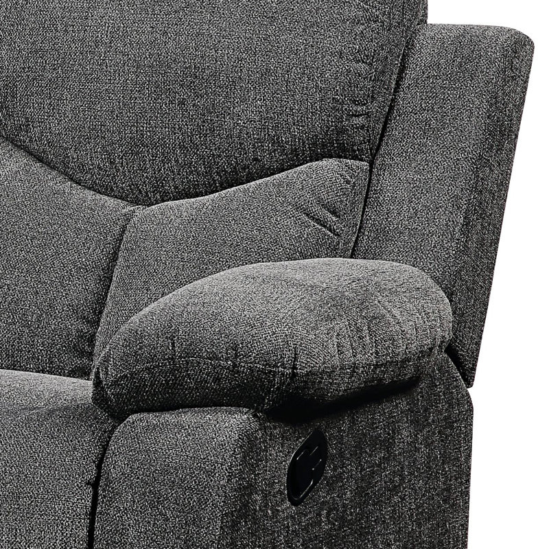 Canapé moderne en chenille Kalen avec table rabattable