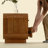 Oslo Wood Nightstand with Brass Handles-798810303