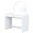 White 39" Bedroom Makeup Vanity Table. Touch Screen Lighted Mirror And Drawer. Curved Design For Beauty. Adequate Storage Space. User-. Simple Installation