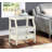Newland Antique White Storage Nightstand-879955524