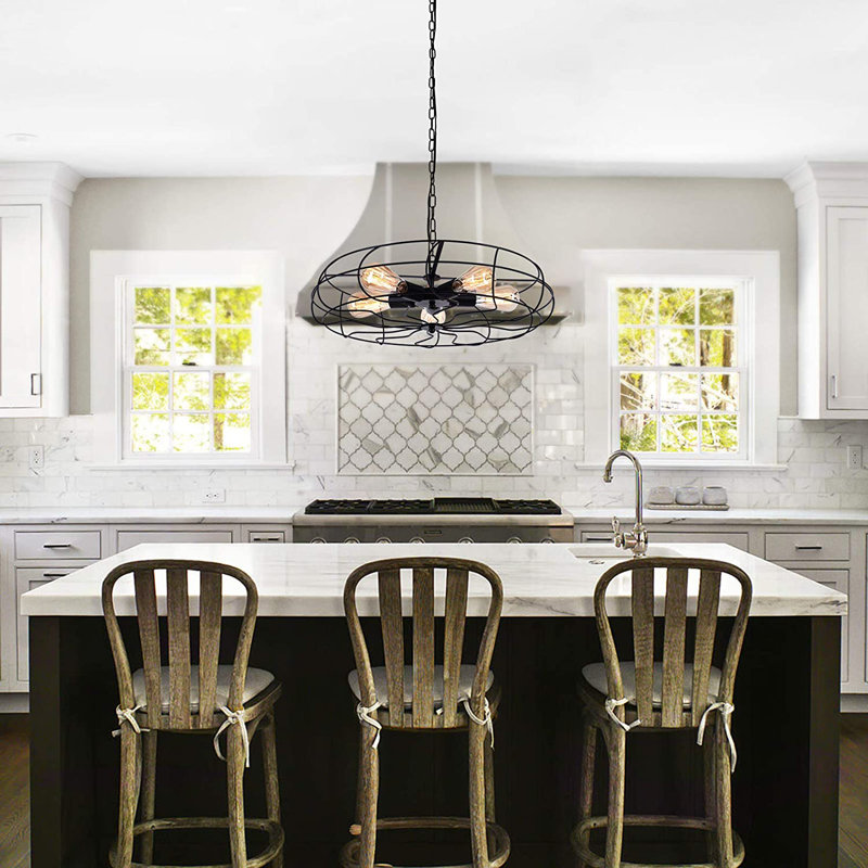 5 - Light Geometric Chandelier