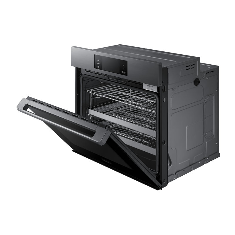 30" Single Wall Oven Steam, Contemporary, Graphite Stainless