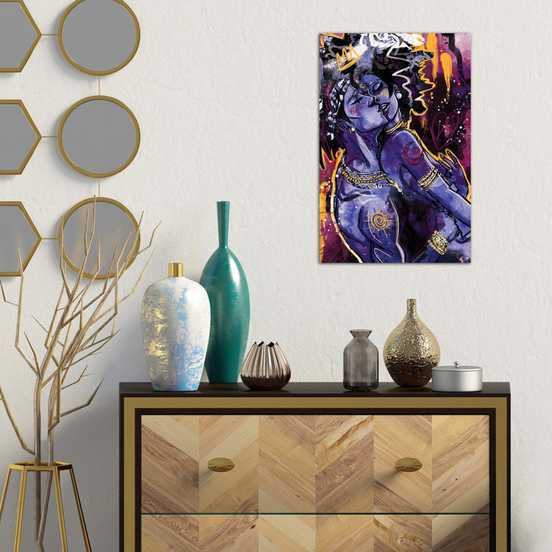 Black Love 1 Piece Wrapped Canvas Painting, 66.04 cm H x 45.72 cm W x 3.175 cm D