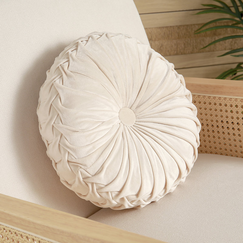 Drusilla Circular Cushion, 45cm x 45cm, Cream