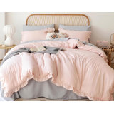 The Comforter Set Ruffle Comforter with 2 Pillowcase Soft