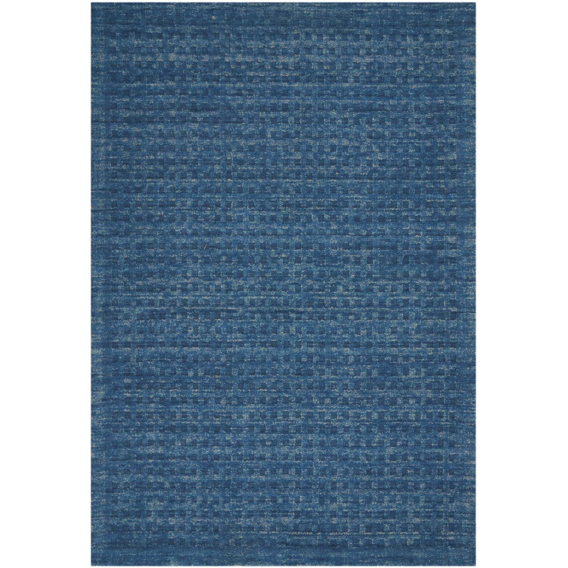 Gambrills Performance Wool Checkered Indoor Rug, Rectangle 8' x 10'6