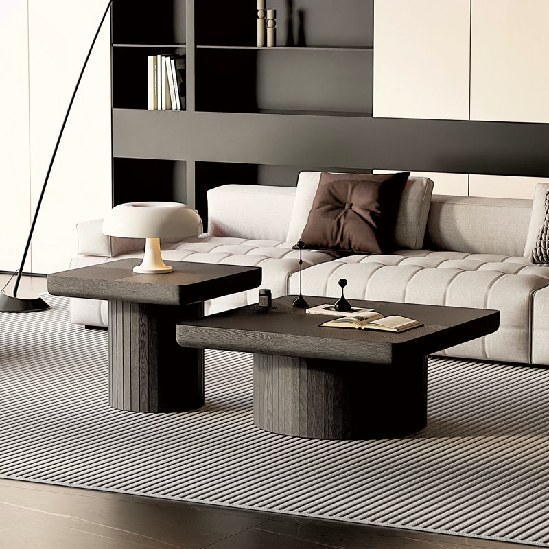 Ensemble de tables basses Modern Modern, Noir