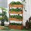 Boîte à fleurs verticale à 4 niveaux-419423350