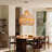 Calpella -Natural and White Rattan Light Pendant-2078343071