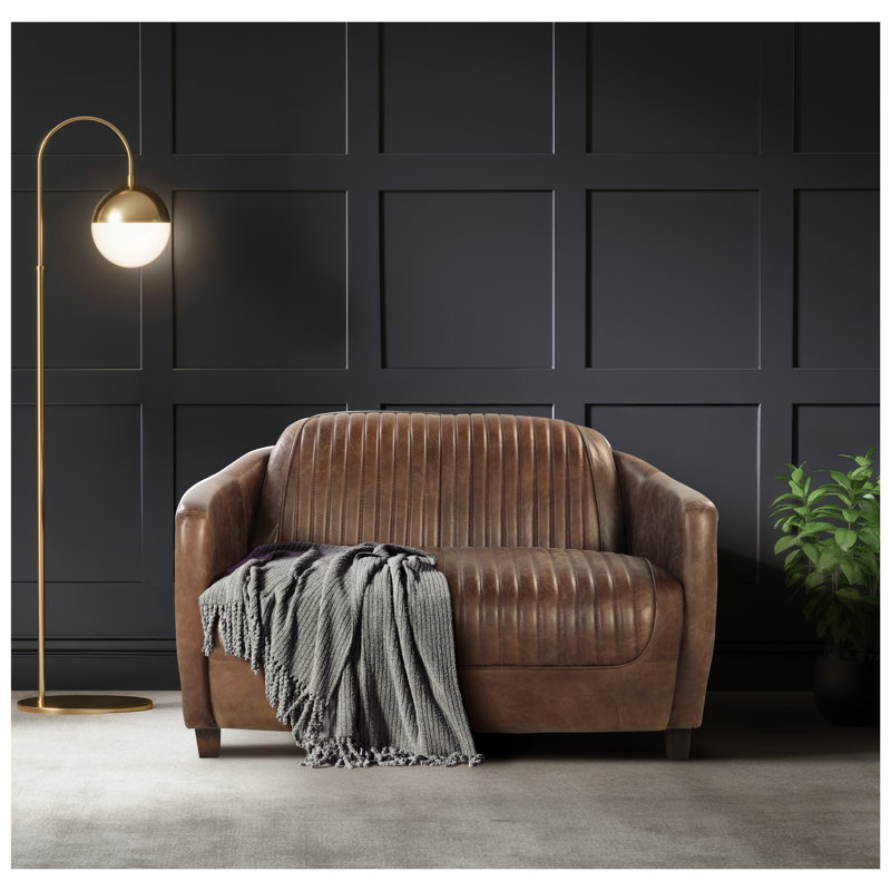 Causeuse en cuir Brancaster Retro
