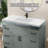 48 in. W x22 in. D Solid Surface White Rectangular Single Sink Vanity Top with Backsplash & Basin Bathroom Countertop