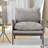 Kelly Mid-Century Modern Velvet Accent Armchair-2089179866